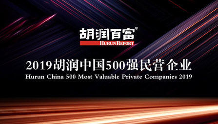 亚娱体育在线（中国）有限公司荣获“2019胡润中国500强民营企业”